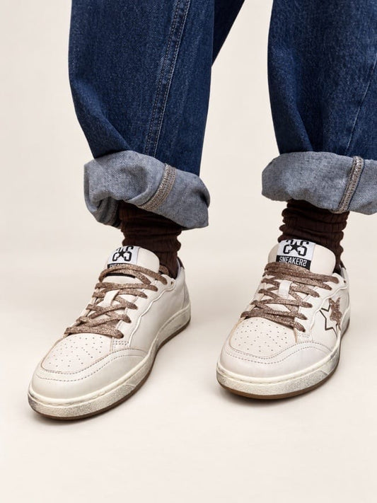 Sneakers Week glitter - BIANCO