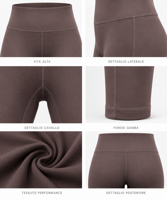 Leggings tessuto tecnico - MORO