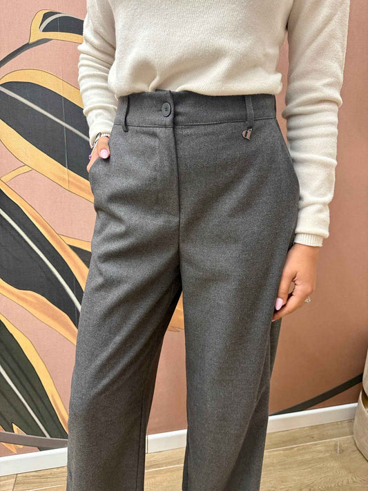 Pantalone palazzo - ANTRACITE