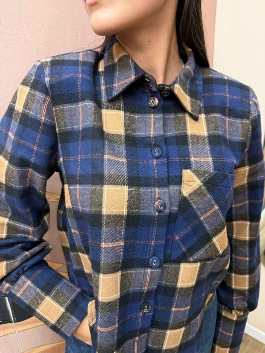 Camicia corta check - BLU