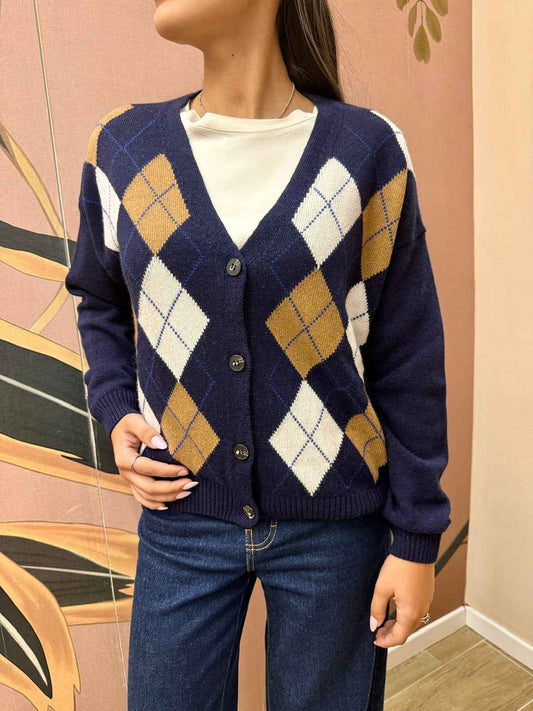 Cardigan rombi - BLU
