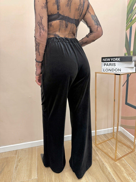 Pantalone velluto - NERO