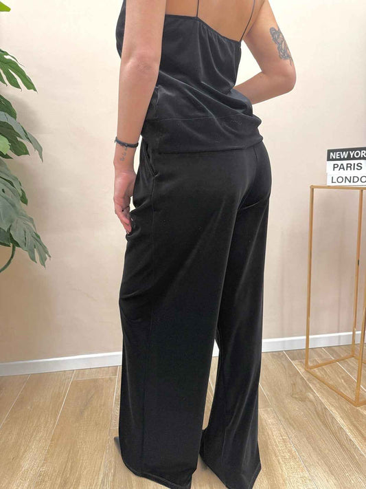 Pantalone ciniglia - NERO