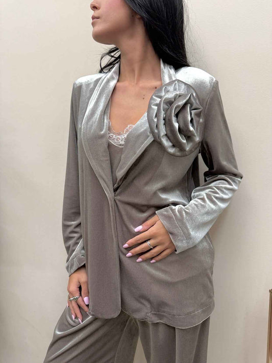 Giacca spilla - FANGO