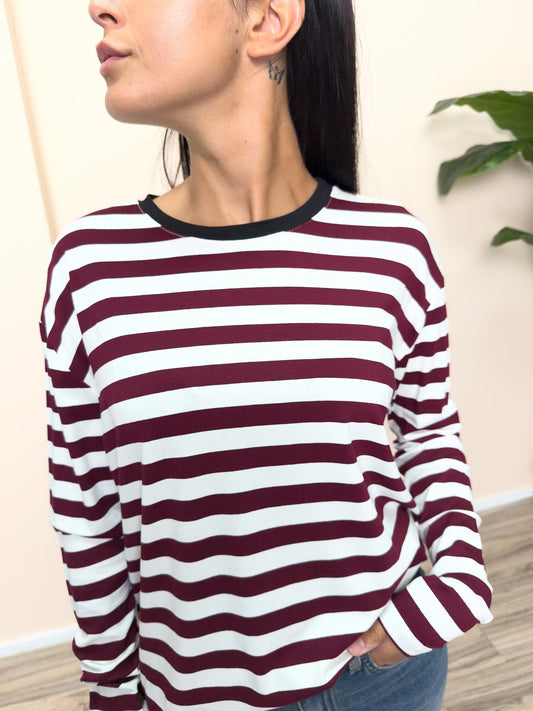 Maglia righe - WINE