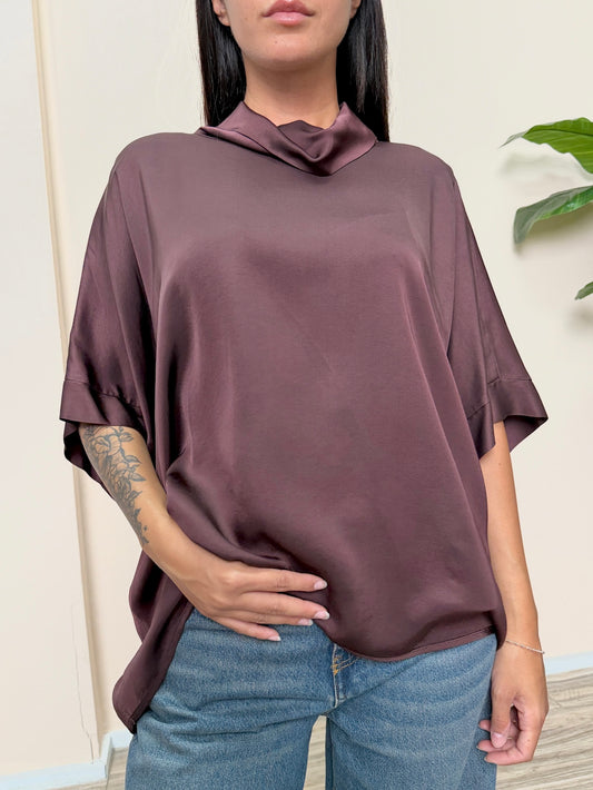 Blusa VIENNA in viscosa - WINE