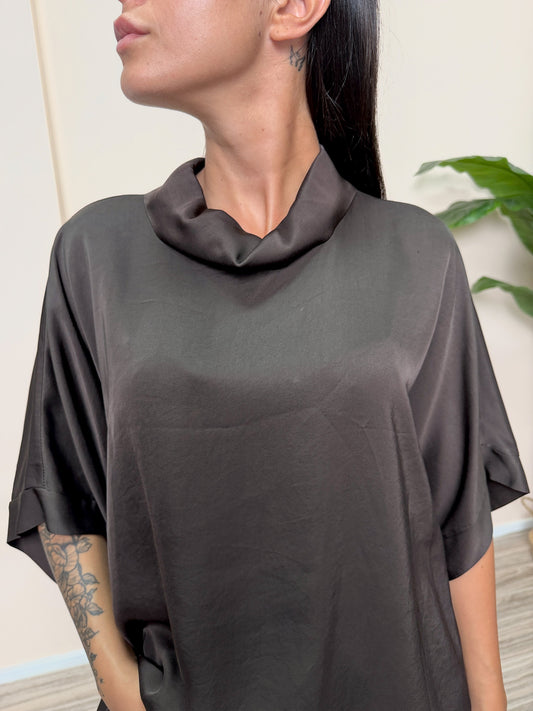 Blusa VIENNA in viscosa - MOKA