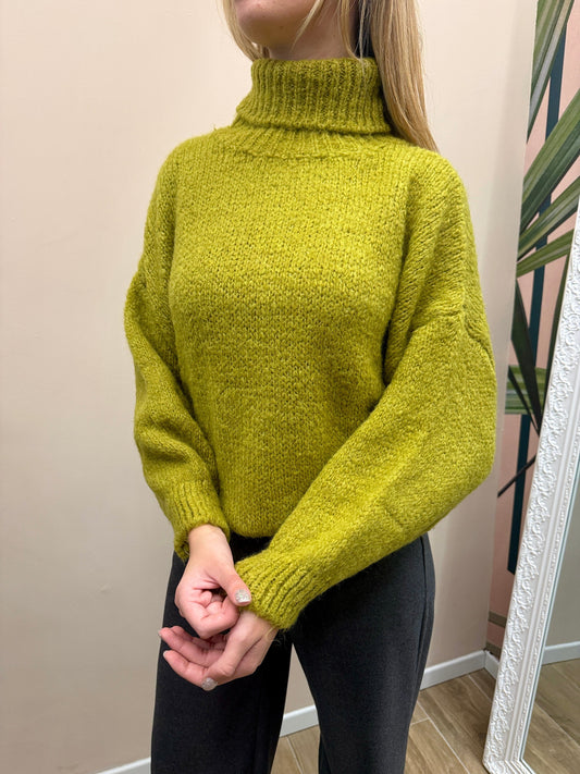 Dolcevita mohair - OLIVA