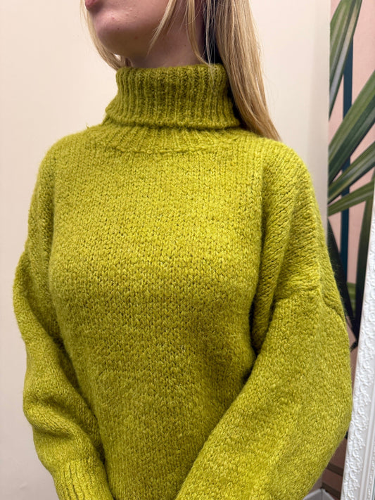 Dolcevita mohair - OLIVA