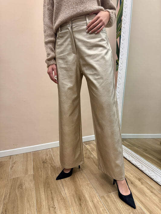 Pantalone Giusi metal - PLATINO