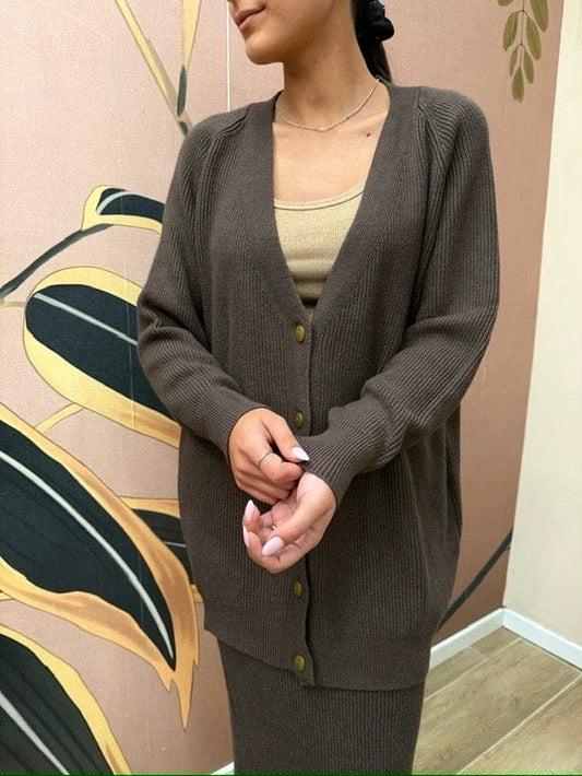 Cardigan lungo - MORO