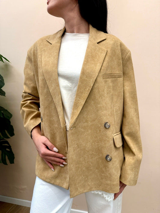 Giacca ecodainetto scatoletta - BEIGE