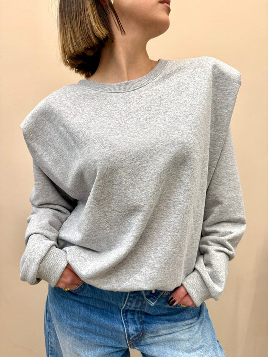 Felpa con spalline - GRIGIO