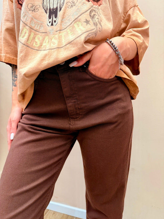 Jeans colorato - MORO