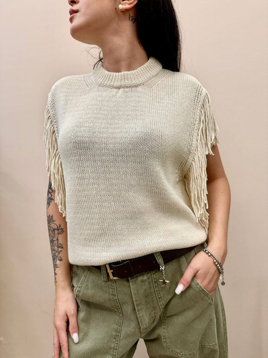 Gilet con frange - BURRO