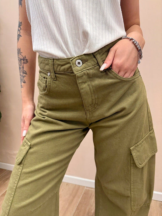 Pantalone cargo - MILITARE