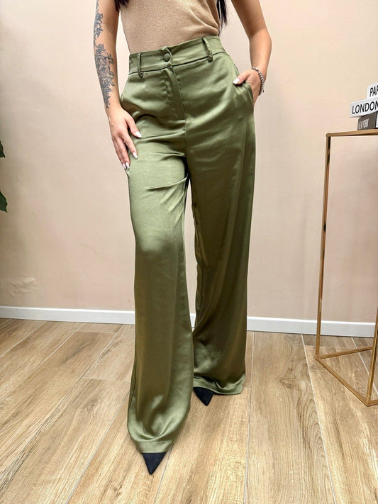 Pantalone in raso - MILITARE