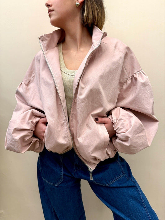 Bomber in cotone - ROSA