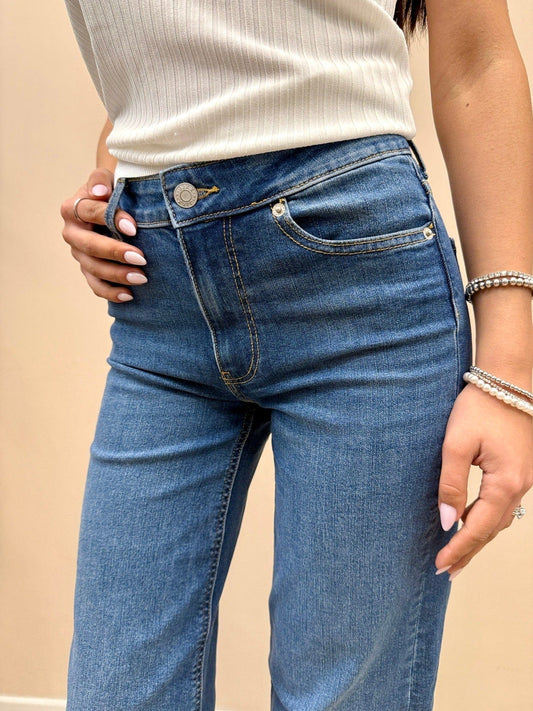 Jeans Rome flared - BLUE DENIM
