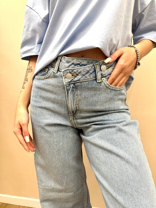 Jeans Tokyo palazzo - STONE WASH