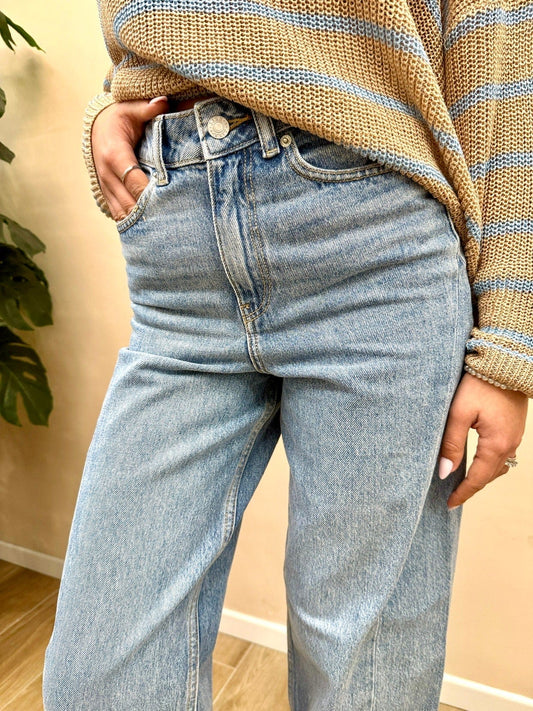 Jeans Tokyo palazzo - STONE WASH