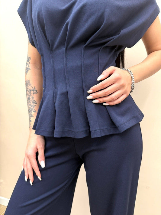 Maglia manica aletta - BLU