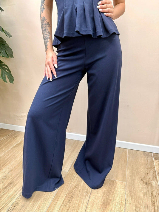 Pantalone fluido - BLU