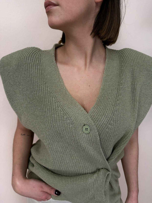 Gilet bottone lato - PHARD