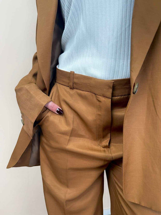 Pantalone palazzo - BISCOTTO