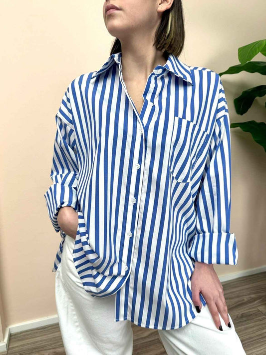 Camicia a righe - BIANCO/BLU