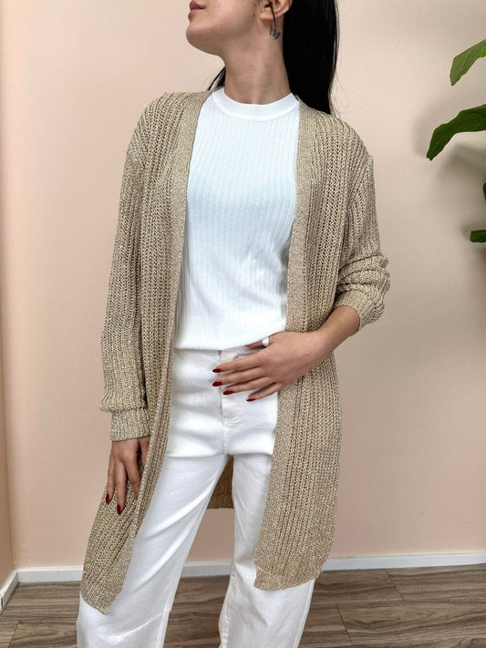 Cardigan lurex - ORO