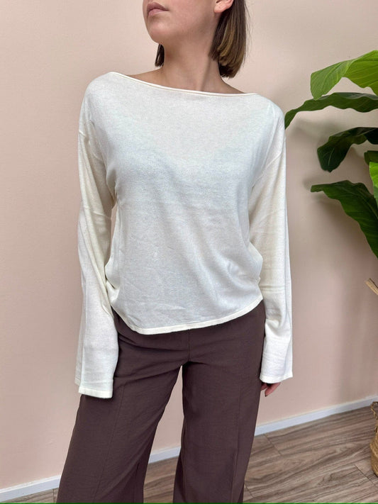 Maglia viscosa "Jenna - BURRO