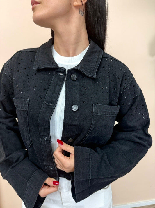 Giacca Dora strass - NERO