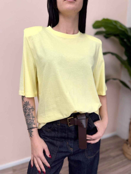 T-Shirt c/spalline - GIALLO