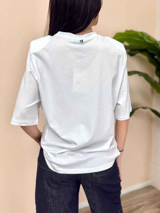 T-Shirt c/spalline - BIANCO
