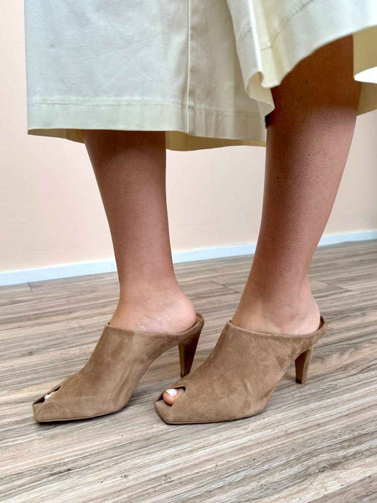 Sabot in camoscio - SABBIA