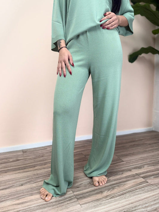 Pantalone in viscosa - SALVIA