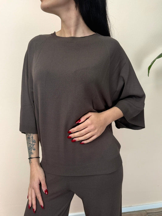 Maglia in viscosa - MORO