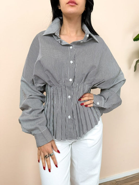 Camicia arricciata - RIGHE