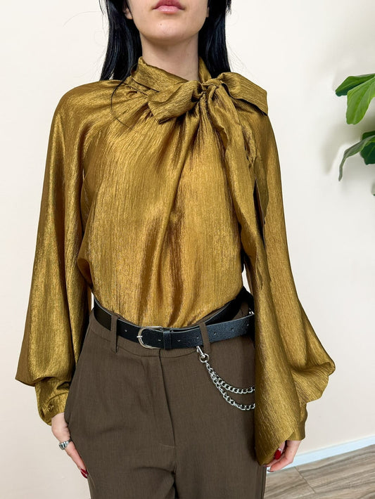 Camicia fiocco in crepes - OLIO