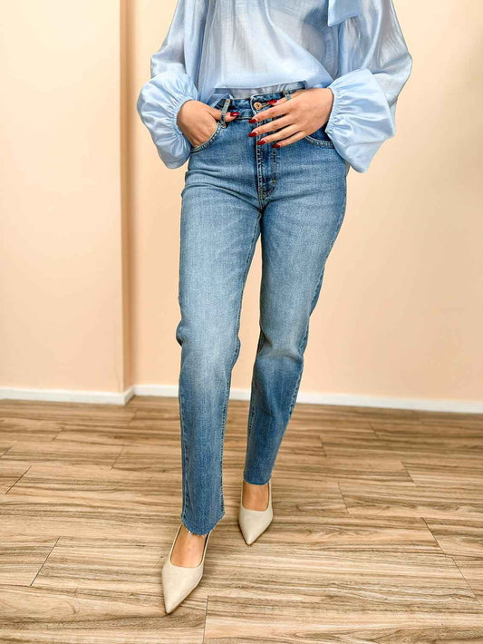Jeans sigaretta stretch - LIGHT BLUE
