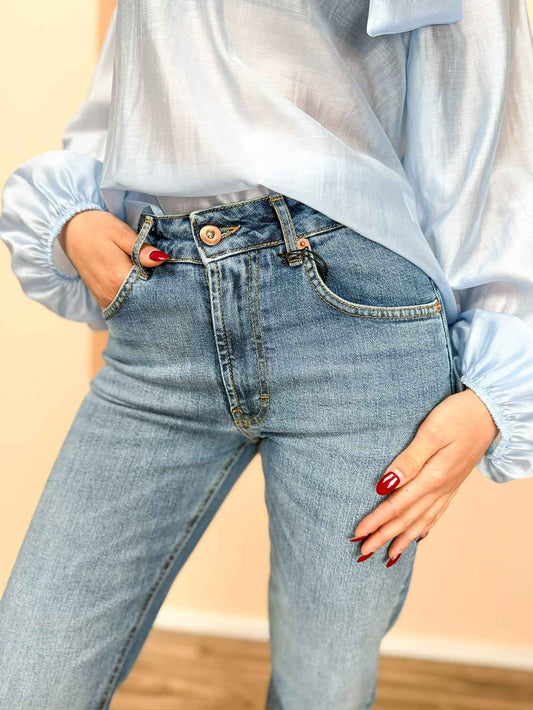 Jeans sigaretta stretch - LIGHT BLUE