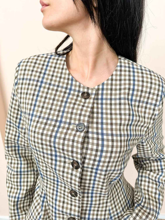 Giacca volant con quadri - QUADRO