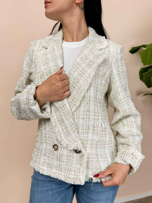 Giacca boucle - BIANCO