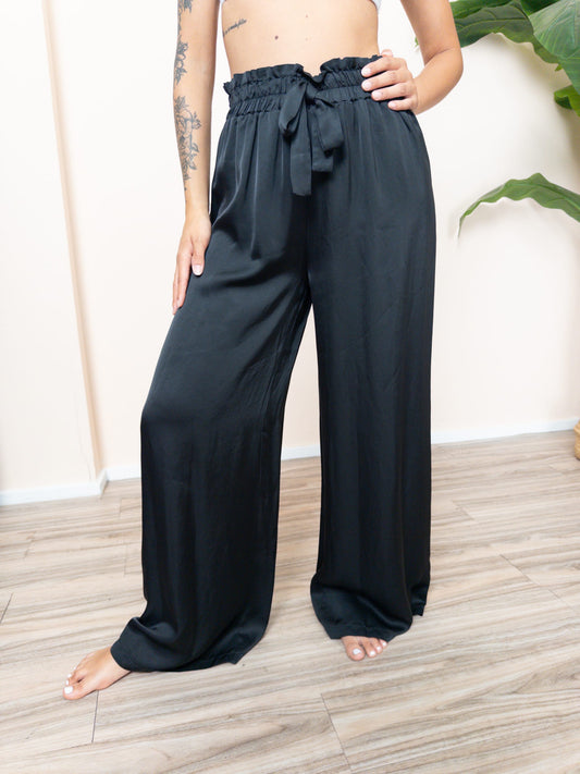 Pantalone viscosa - NERO