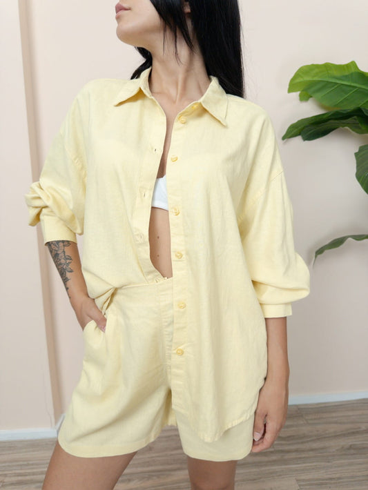 Camicia Almira in lino - PULCINO