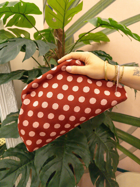 Pochette pois - ROSSO
