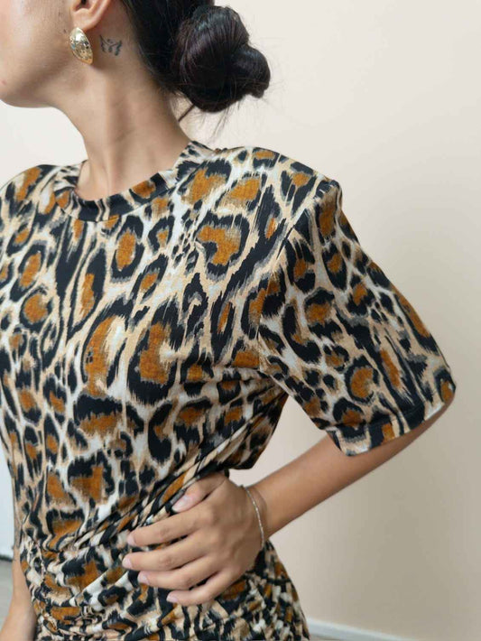 Abito con spalline - LEOPARD