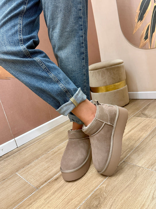Polacchino platform - TAUPE