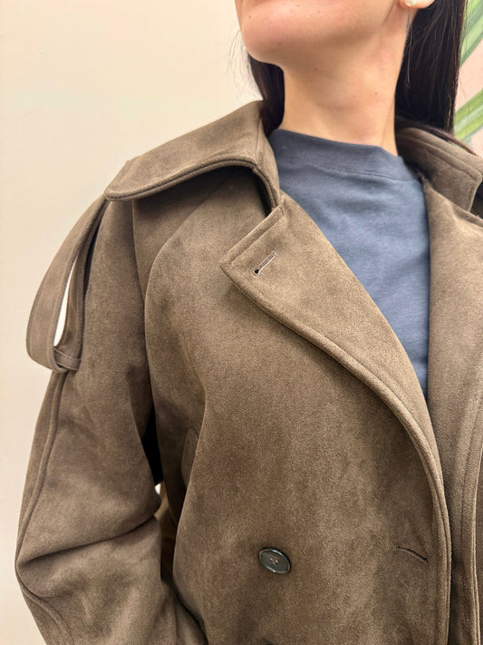 Bomber corto in dainetto - MORO